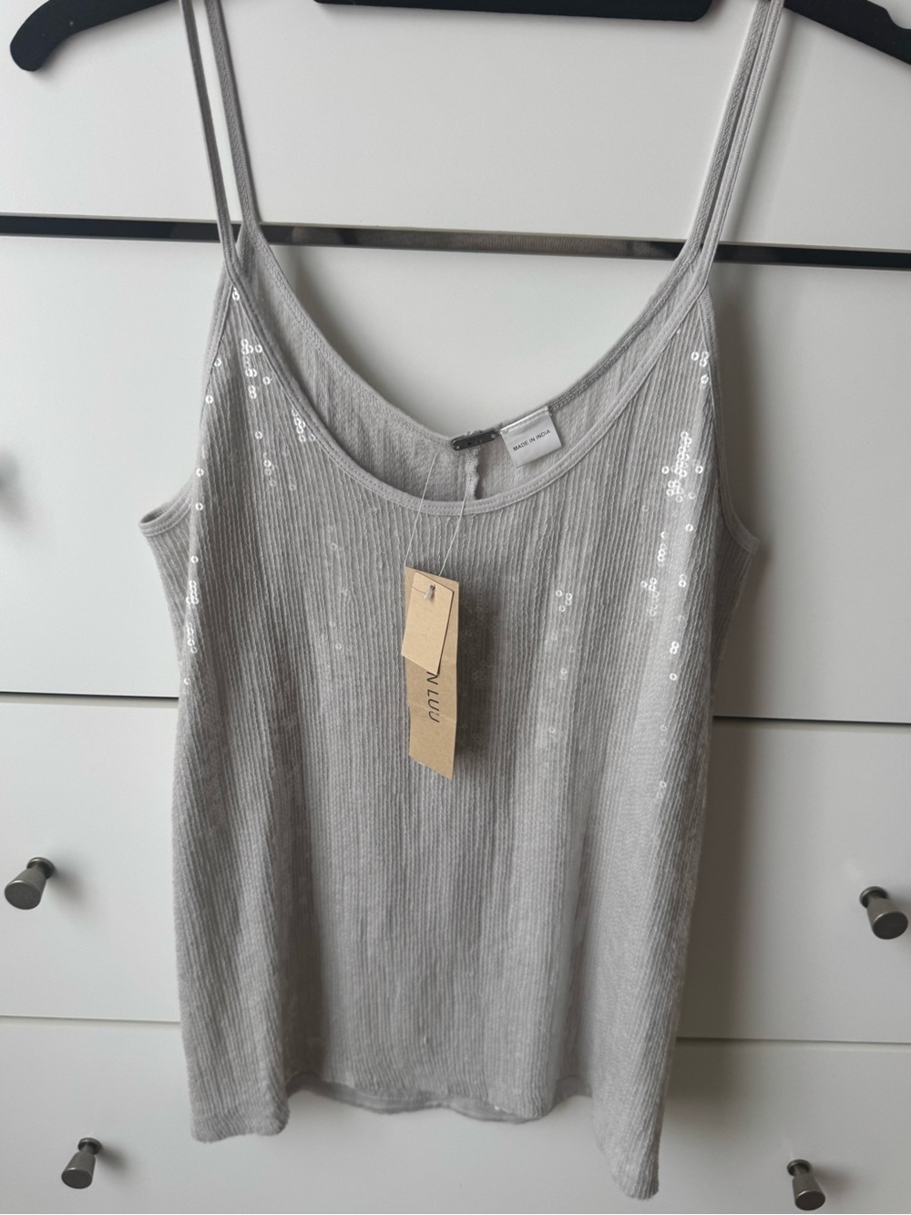 NWT Chan Luu Sequin Embellished Top Cami - Picture 7 of 10